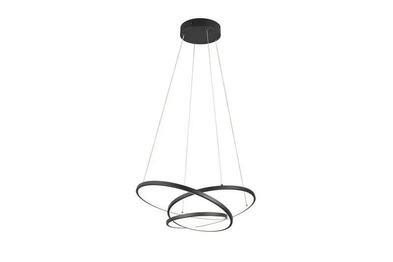 Pendel TRIO Darvin 64 cm, Matt svart - 64 cm, Matt svart - Belysning - Innendørsbelysning & Lamper - Taklampe - Pendellamper & Hengelamper