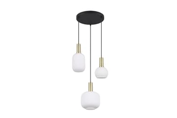 Pendel TRIO Diva 3-delt, Matt messing/hvit - 3-delt, Matt messing/hvit - Belysning - Innendørsbelysning & Lamper - Taklampe - Pendellamper & Hengelamper