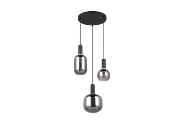 Pendel TRIO Diva 3-delt, Matt svart/krom - 3-delt, Matt svart/krom - Belysning - Innendørsbelysning & Lamper - Taklampe - Pendellamper & Hengelamper