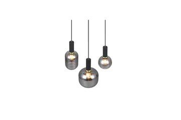 Pendel TRIO Diva 3-delt, Matt svart/krom - 3-delt, Matt svart/krom - Belysning - Innendørsbelysning & Lamper - Taklampe - Pendellamper & Hengelamper