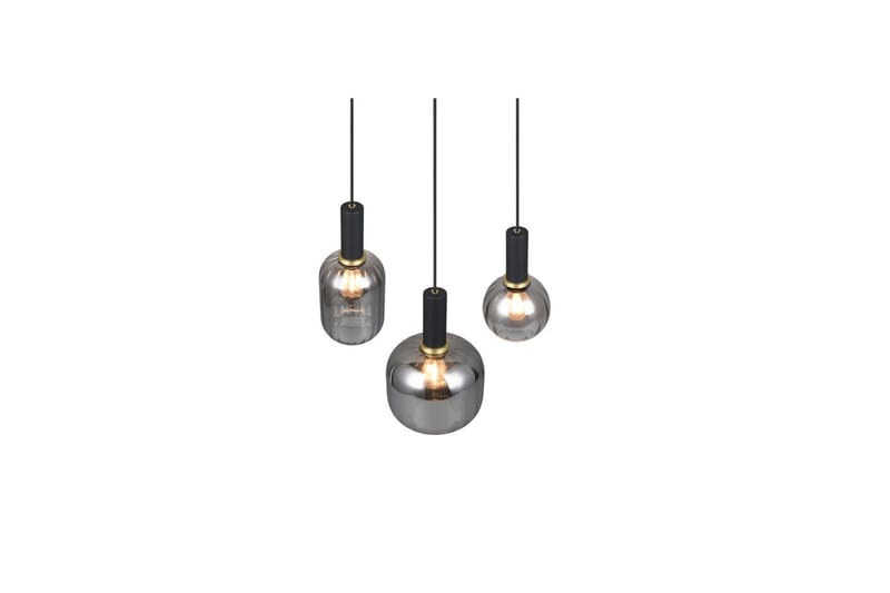 Pendel TRIO Diva 3-delt, Matt svart/krom - 3-delt, Matt svart/krom - Belysning - Innendørsbelysning & Lamper - Taklampe - Pendellamper & Hengelamper