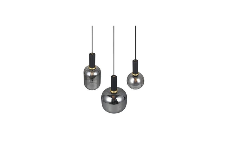 Pendel TRIO Diva 3-delt, Matt svart/krom - 3-delt, Matt svart/krom - Belysning - Innendørsbelysning & Lamper - Taklampe - Pendellamper & Hengelamper