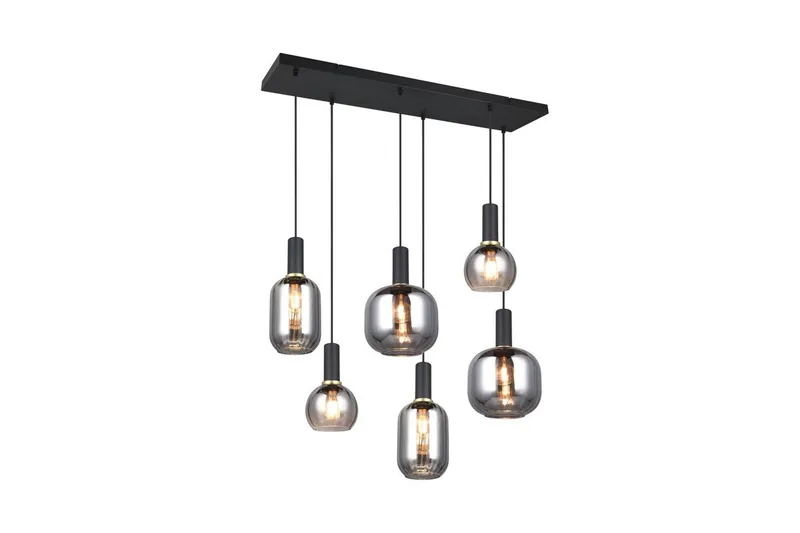 Pendel TRIO Diva 6-deler, Matt svart/krom, 6-deler, Matt svart/krom