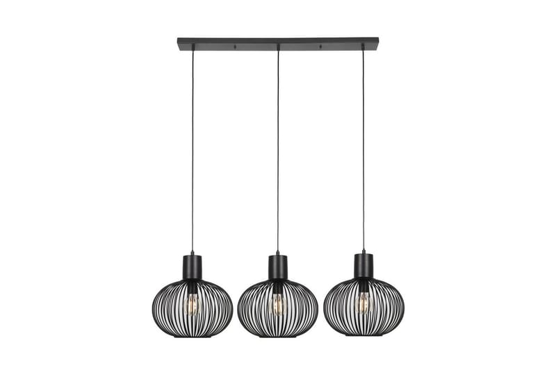Pendel TRIO Gila 3-delt, Matt svart - 3-delt, Matt svart - Belysning - Innendørsbelysning & Lamper - Taklampe - Pendellamper & Hengelamper
