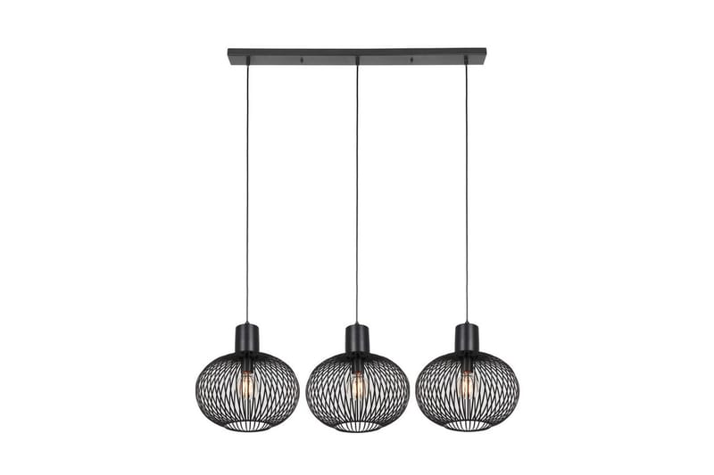 Pendel TRIO Gila 3-delt, Matt svart - 3-delt, Matt svart - Belysning - Innendørsbelysning & Lamper - Taklampe - Pendellamper & Hengelamper