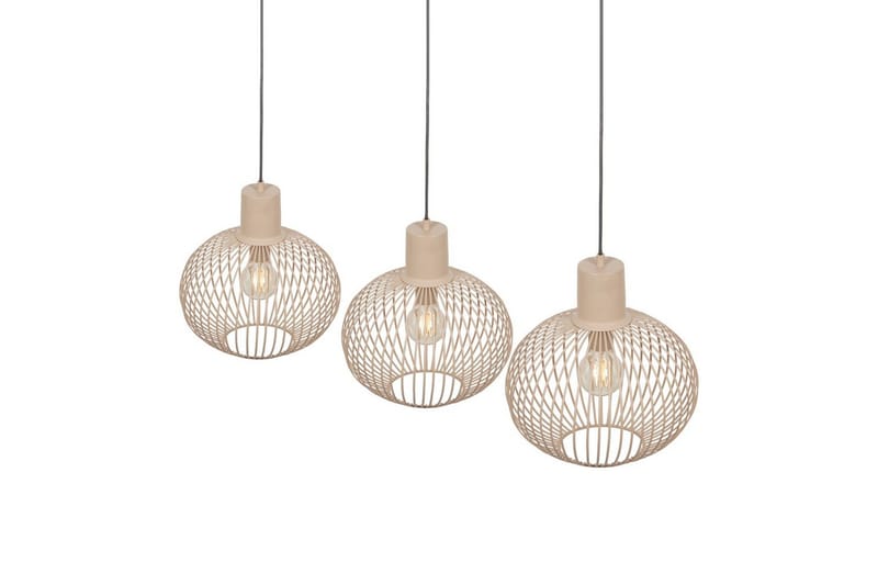 Pendel TRIO Gila 3-delt, Sand - 3-delt, Sand - Belysning - Innendørsbelysning & Lamper - Taklampe - Pendellamper & Hengelamper