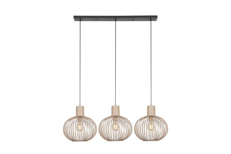 Pendel TRIO Gila 3-delt, Sand - 3-delt, Sand - Belysning - Innendørsbelysning & Lamper - Taklampe - Pendellamper & Hengelamper