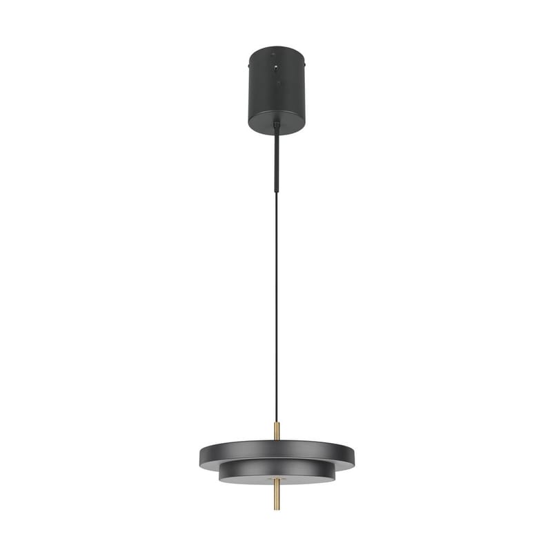 Pendel TRIO Keaton - 1 lampe 40 cm, mattsvart/messing - Belysning - Innendørsbelysning & Lamper - Taklampe - Pendellamper & Hengelamper