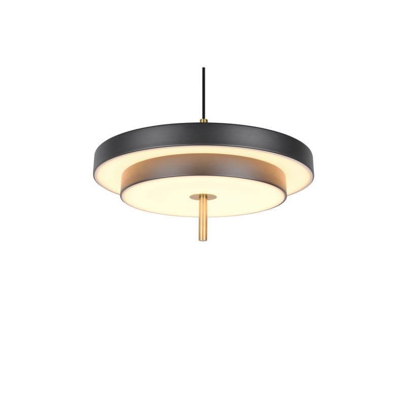 Pendel TRIO Keaton - 1 lampe 40 cm, mattsvart/messing - Belysning - Innendørsbelysning & Lamper - Taklampe - Pendellamper & Hengelamper