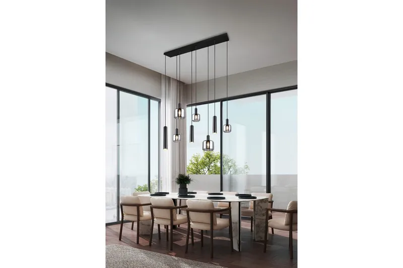 Pendel TRIO Mataro 8-delt - 8-delt - Belysning - Innendørsbelysning & Lamper - Taklampe - Pendellamper & Hengelamper