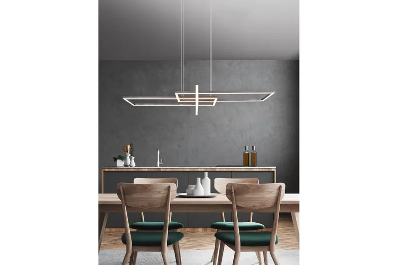 Pendel TRIO Salinas Børstet stål - Børstet stål - Belysning - Innendørsbelysning & Lamper - Taklampe - Pendellamper & Hengelamper