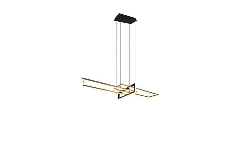 Pendel TRIO Salinas Matt messing/matt svart, Matt messing/matt svart