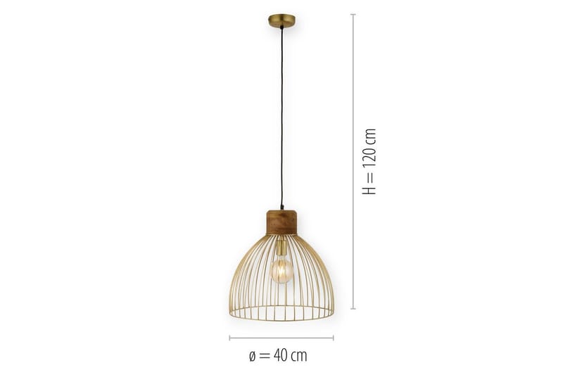 Pendellampe Alami - 40x120x40 cm - Belysning - Innendørsbelysning & Lamper - Taklampe - Pendellamper & Hengelamper