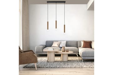 Pendellampe Bruna - 6x120x65 cm, Messing Matt - Belysning - Innendørsbelysning & Lamper - Taklampe - Pendellamper & Hengelamper