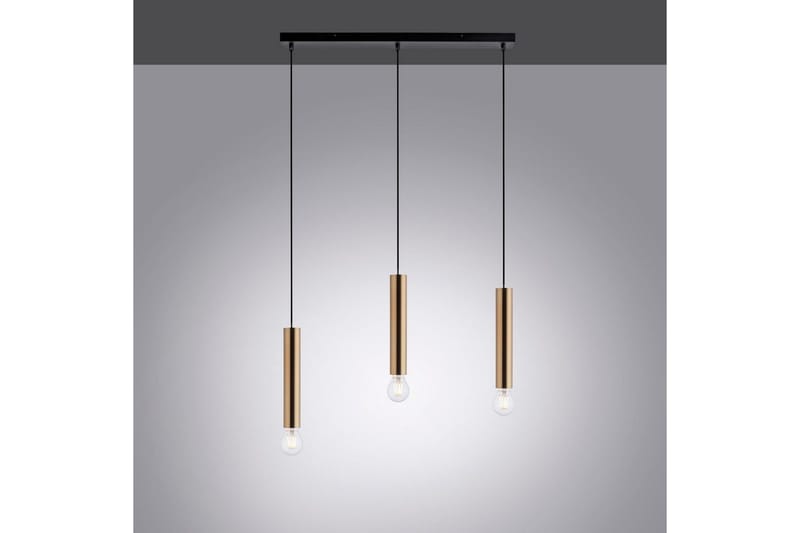 Pendellampe Bruna - 6x120x65 cm, Messing Matt - Belysning - Innendørsbelysning & Lamper - Taklampe - Pendellamper & Hengelamper
