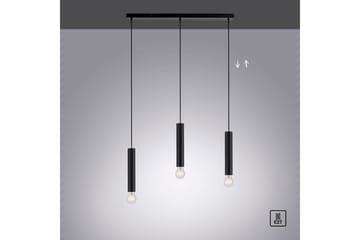 Pendellampe Bruna - 6x120x65 cm, Svart - Belysning - Innendørsbelysning & Lamper - Taklampe - Pendellamper & Hengelamper