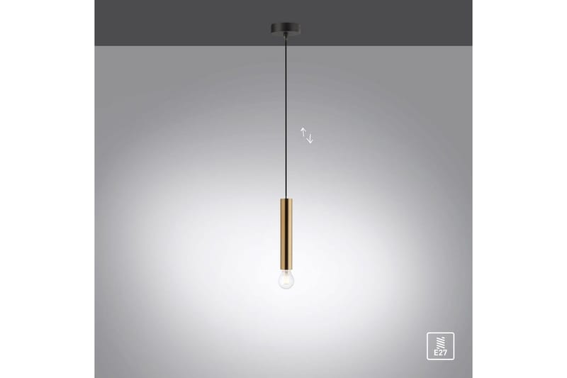 Pendellampe Bruna - 9x120x9 cm, Messing Matt - Belysning - Innendørsbelysning & Lamper - Taklampe - Pendellamper & Hengelamper