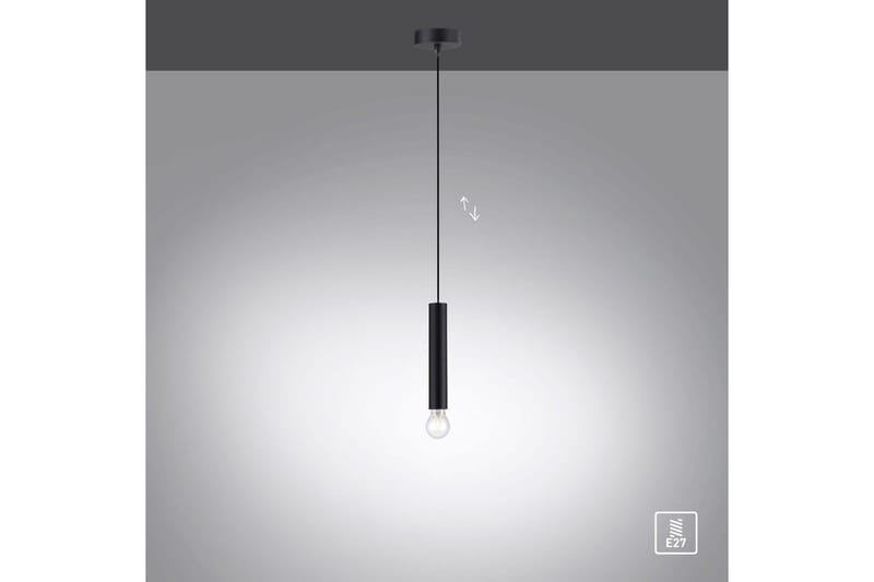 Pendellampe Bruna - 9x120x9 cm, Svart - Belysning - Innendørsbelysning & Lamper - Taklampe - Pendellamper & Hengelamper