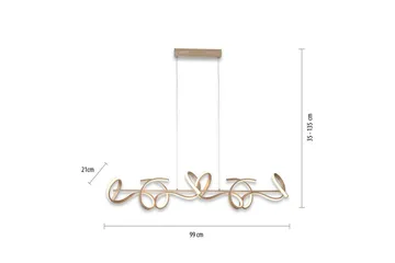 Pendellampe Curls - 21x135x99 cm - Belysning - Innendørsbelysning & Lamper - Taklampe - Pendellamper & Hengelamper