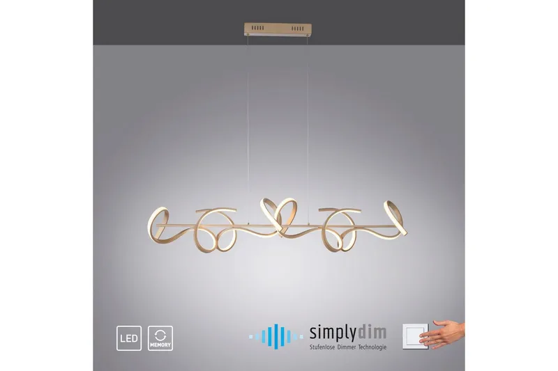 Pendellampe Curls - 21x135x99 cm - Belysning - Innendørsbelysning & Lamper - Taklampe - Pendellamper & Hengelamper