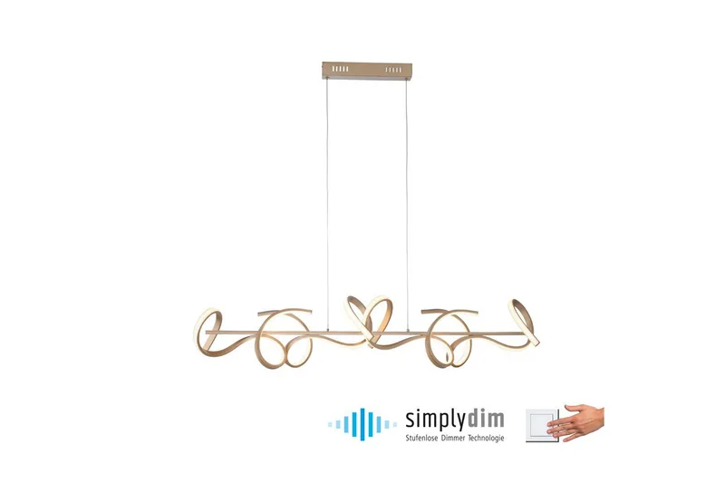 Pendellampe Curls - 21x135x99 cm - Belysning - Innendørsbelysning & Lamper - Taklampe - Pendellamper & Hengelamper