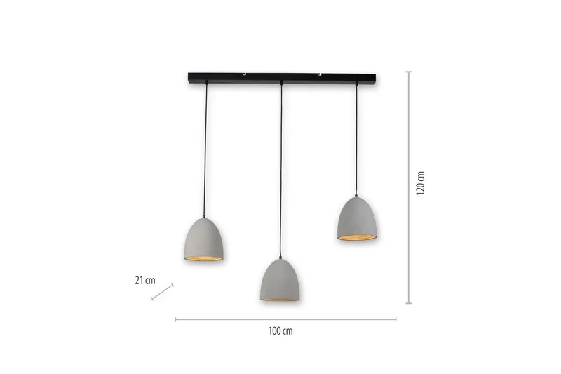 Pendellampe Eton - 21x120x100 cm - Belysning - Innendørsbelysning & Lamper - Taklampe - Pendellamper & Hengelamper