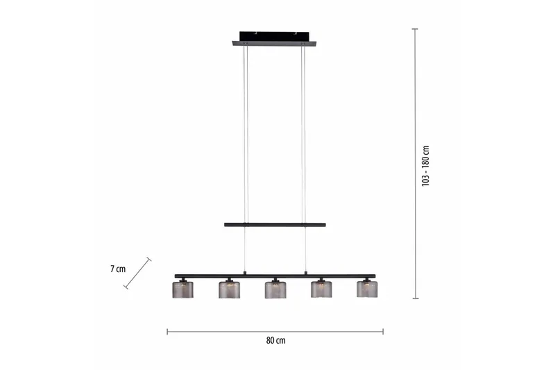 Pendellampe Hydra - Svart - Belysning - Innendørsbelysning & Lamper - Taklampe - Pendellamper & Hengelamper
