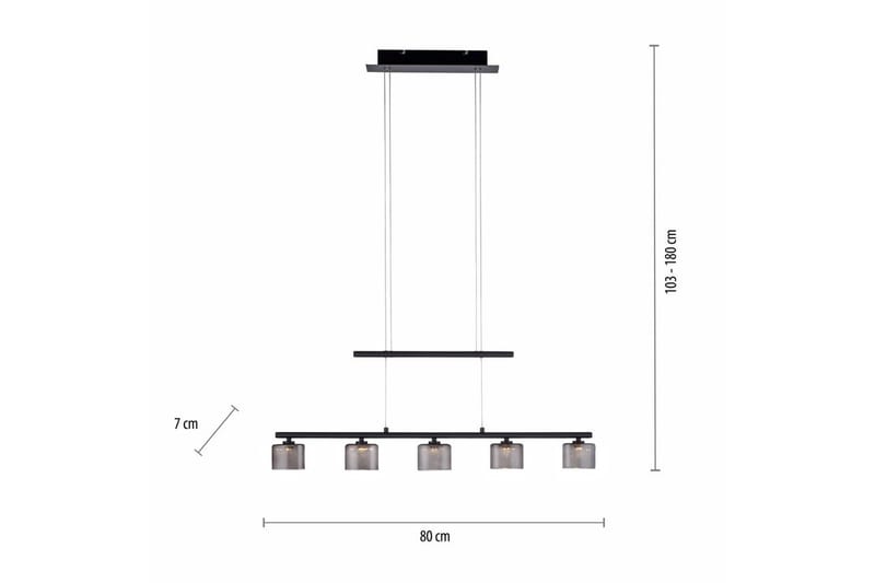 Pendellampe Hydra - Svart - Belysning - Innendørsbelysning & Lamper - Taklampe - Pendellamper & Hengelamper