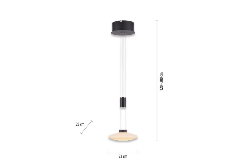 Pendellampe Lautada - 23x200x23 cm - Belysning - Innendørsbelysning & Lamper - Taklampe - Pendellamper & Hengelamper