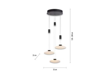 Pendellampe Lautada - 56x200x56 cm - Belysning - Innendørsbelysning & Lamper - Taklampe - Pendellamper & Hengelamper