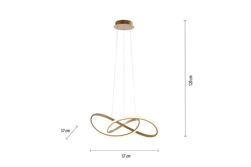 Pendellampe Maria - 57x120x57 cm - Belysning - Innendørsbelysning & Lamper - Taklampe - Pendellamper & Hengelamper