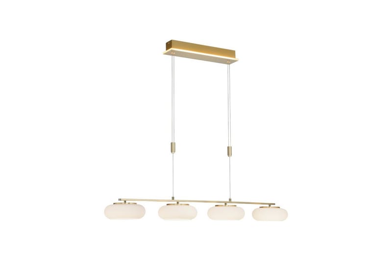 Pendellampe Q-Etienne - 20x200x108,5 cm, Messing Matt - Belysning - Innendørsbelysning & Lamper - Taklampe - Pendellamper & Hengelamper