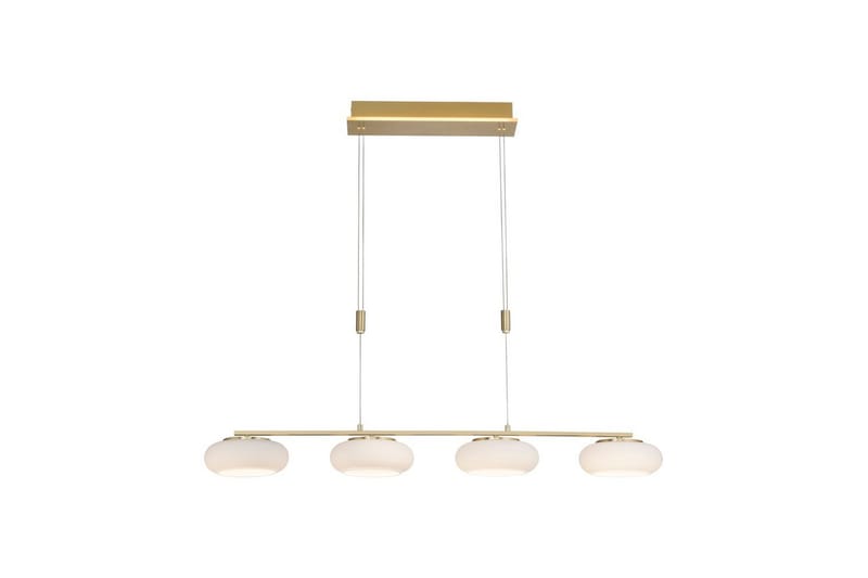 Pendellampe Q-Etienne - 20x200x108,5 cm, Messing Matt - Belysning - Innendørsbelysning & Lamper - Taklampe - Pendellamper & Hengelamper