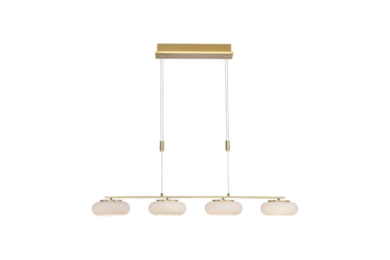 Pendellampe Q-Etienne - 20x200x108,5 cm, Messing Matt - Belysning - Innendørsbelysning & Lamper - Taklampe - Pendellamper & Hengelamper