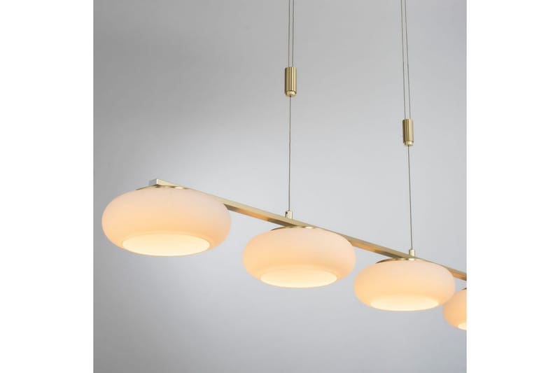 Pendellampe Q-Etienne - 20x200x108,5 cm, Messing Matt - Belysning - Innendørsbelysning & Lamper - Taklampe - Pendellamper & Hengelamper