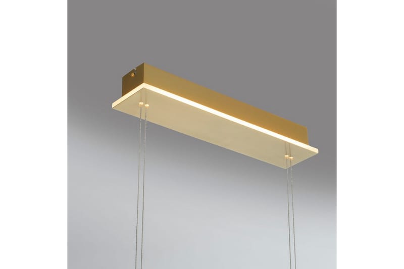Pendellampe Q-Etienne - 20x200x108,5 cm, Messing Matt - Belysning - Innendørsbelysning & Lamper - Taklampe - Pendellamper & Hengelamper