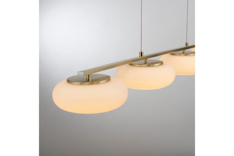 Pendellampe Q-Etienne - 20x200x108,5 cm, Messing Matt - Belysning - Innendørsbelysning & Lamper - Taklampe - Pendellamper & Hengelamper