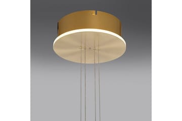 Pendellampe Q-Etienne - 35x200x35 cm, Messing Matt - Belysning - Innendørsbelysning & Lamper - Taklampe - Pendellamper & Hengelamper