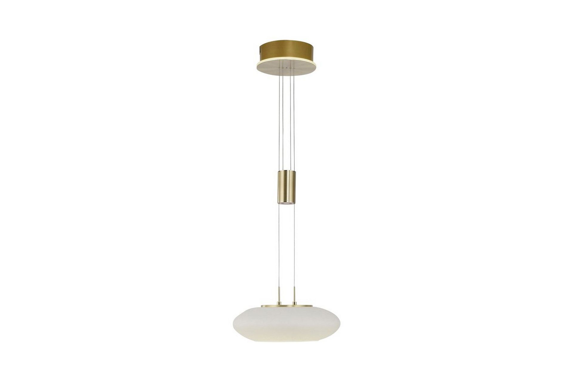 Pendellampe Q-Etienne - 35x200x35 cm, Messing Matt