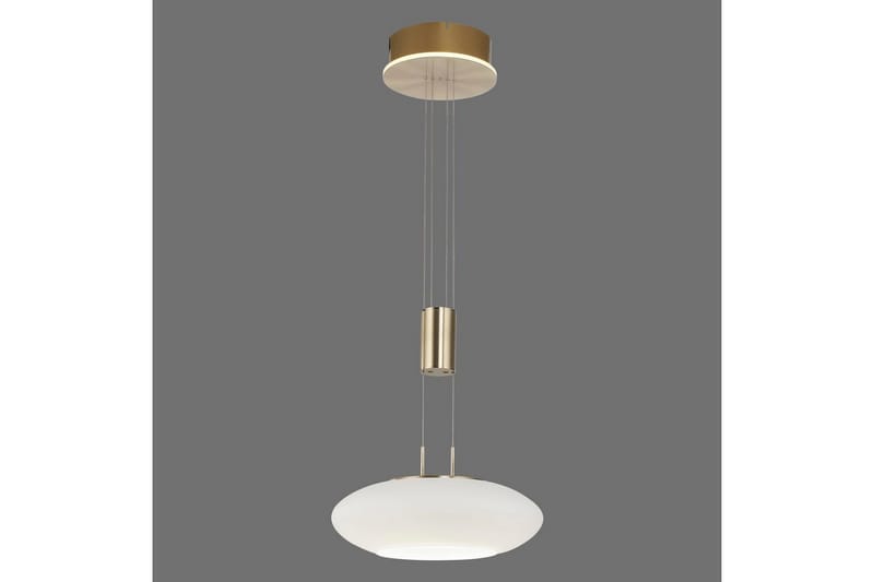 Pendellampe Q-Etienne - 35x200x35 cm, Messing Matt - Belysning - Innendørsbelysning & Lamper - Taklampe - Pendellamper & Hengelamper