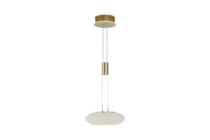 Pendellampe Q-Etienne - 35x200x35 cm, Messing Matt - Belysning - Innendørsbelysning & Lamper - Taklampe - Pendellamper & Hengelamper