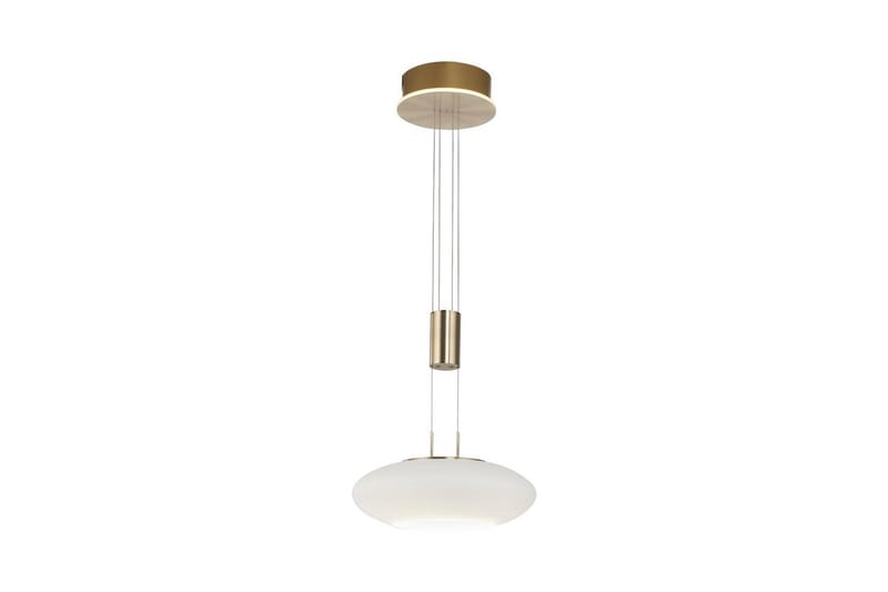 Pendellampe Q-Etienne - 35x200x35 cm, Messing Matt - Belysning - Innendørsbelysning & Lamper - Taklampe - Pendellamper & Hengelamper