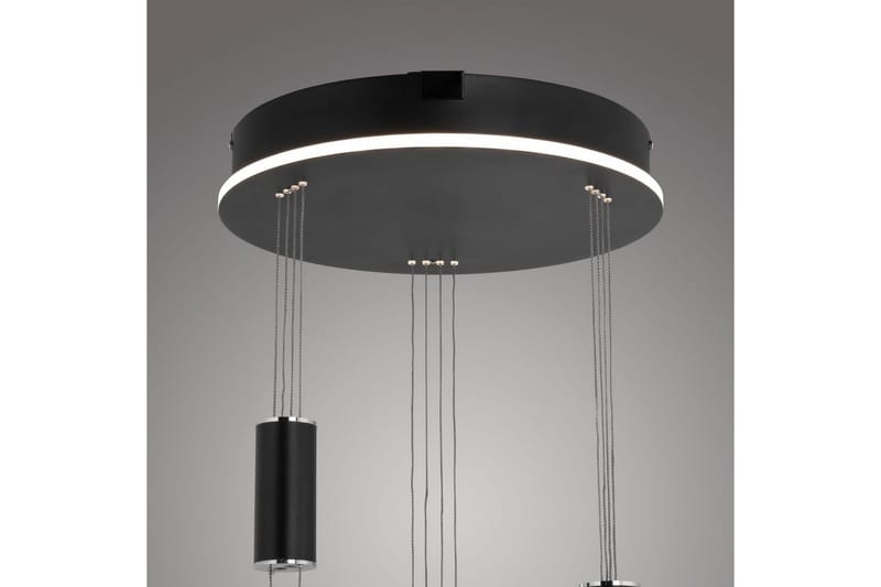 Pendellampe Q-Etienne - 40x200x44 cm, Svart - Belysning - Innendørsbelysning & Lamper - Taklampe - Pendellamper & Hengelamper