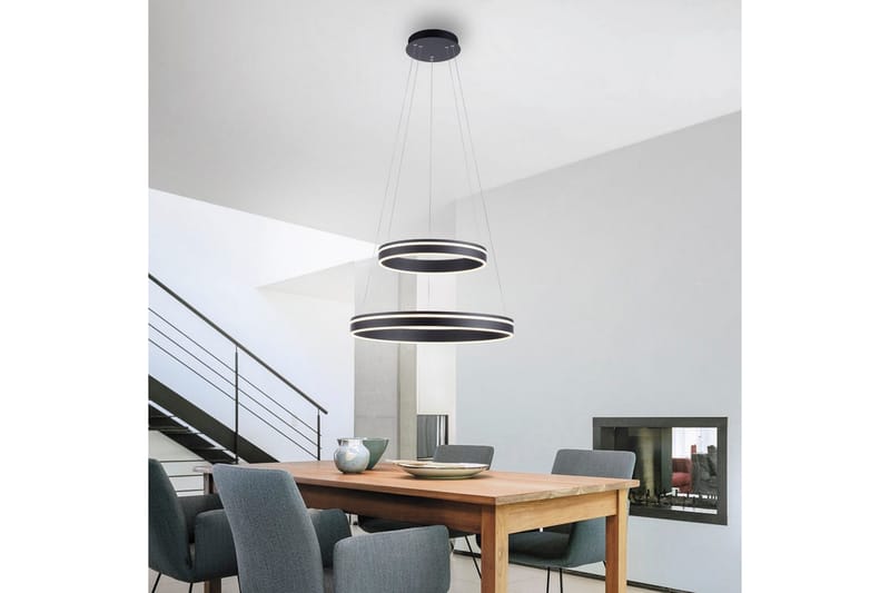 Pendellampe Q-Vito - 59x200x59 cm, Antrasitt - Belysning - Innendørsbelysning & Lamper - Taklampe - Pendellamper & Hengelamper