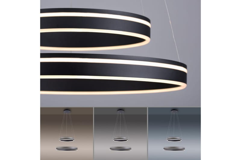 Pendellampe Q-Vito - 59x200x59 cm, Antrasitt - Belysning - Innendørsbelysning & Lamper - Taklampe - Pendellamper & Hengelamper