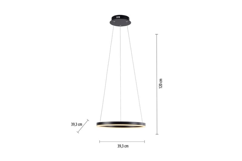 Pendellampe Ritus - 39,3x120x39,3 cm, Antrasitt - Belysning - Innendørsbelysning & Lamper - Taklampe - Pendellamper & Hengelamper