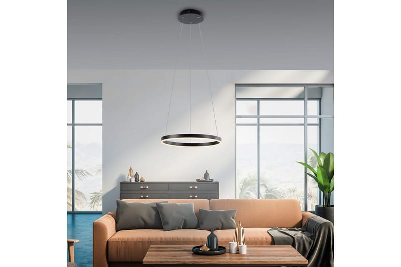 Pendellampe Ritus - 39,3x120x39,3 cm, Antrasitt - Belysning - Innendørsbelysning & Lamper - Taklampe - Pendellamper & Hengelamper