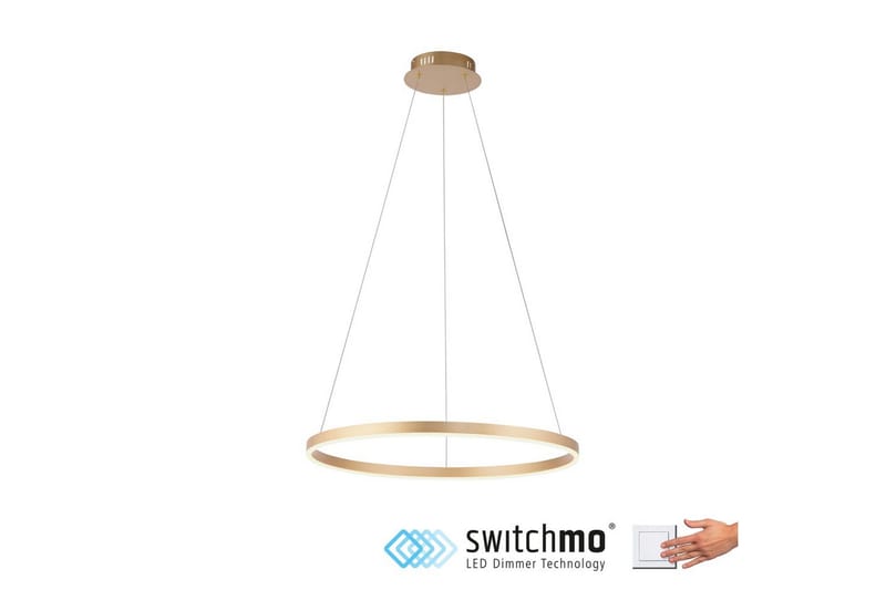 Pendellampe Ritus - 58,5x120x58,5 cm, Messing Matt - Belysning - Innendørsbelysning & Lamper - Taklampe - Pendellamper & Hengelamper