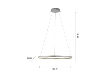 Pendellampe Ritus - 58/5x120x58/5 cm/Aluminium - Belysning - Innendørsbelysning & Lamper - Taklampe - Pendellamper & Hengelamper