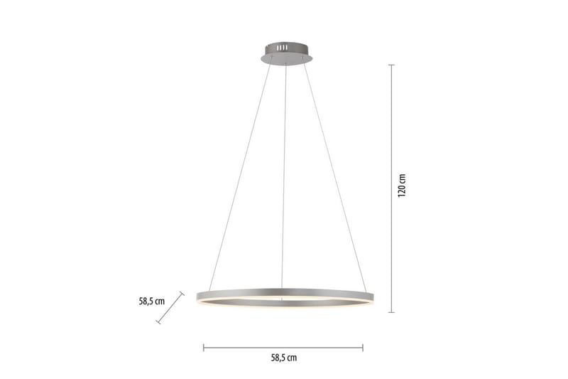 Pendellampe Ritus - 58/5x120x58/5 cm/Aluminium - Belysning - Innendørsbelysning & Lamper - Taklampe - Pendellamper & Hengelamper